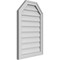 Ekena Millwork Octagonal Top Surface Mount PVC Gable Vent w/ 2"W x 1-1/2"P Brickmould Frame, 20"W x 30"H GVPOT20X3002SN - alternate 4